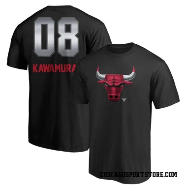 Black Men's Yuki Kawamura Chicago Bulls Midnight Mascot T-Shirt