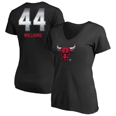 Black Women's Patrick Williams Chicago Bulls Midnight Mascot T-Shirt
