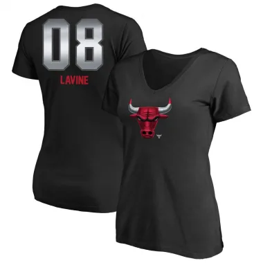 Black Women's Zach LaVine Chicago Bulls Midnight Mascot T-Shirt