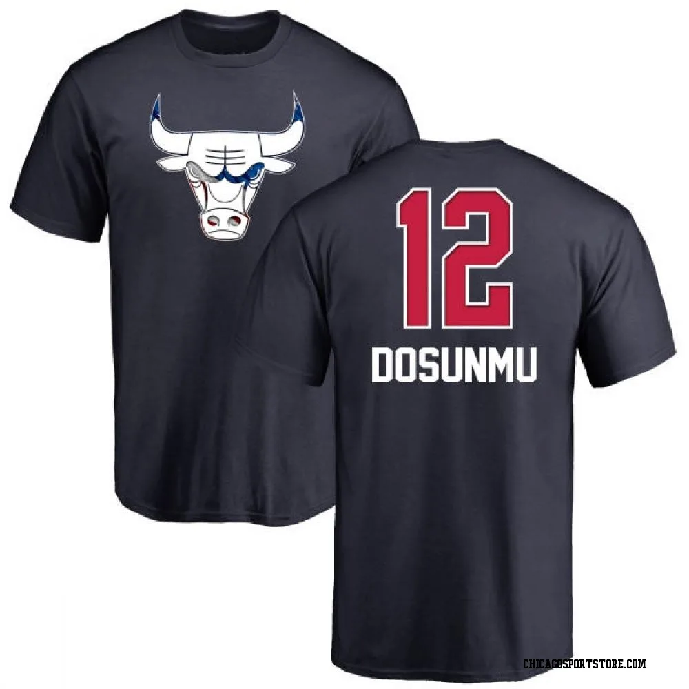 Navy Men's Ayo Dosunmu Chicago Bulls Name and Number Banner Wave T-Shirt