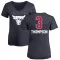 Navy Women's Tristan Thompson Chicago Bulls Name and Number Banner Wave V-Neck T-Shirt