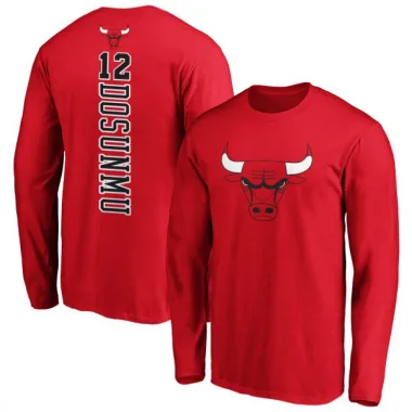 Red Men's Ayo Dosunmu Chicago Bulls Backer Long Sleeve T-Shirt