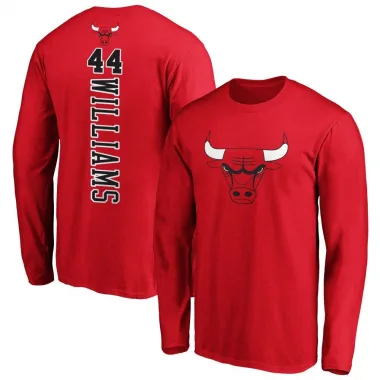 Red Men's Patrick Williams Chicago Bulls Backer Long Sleeve T-Shirt