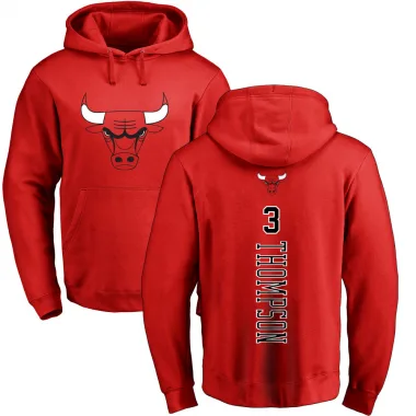 Red Men's Tristan Thompson Chicago Bulls Branded Backer Pullover Hoodie