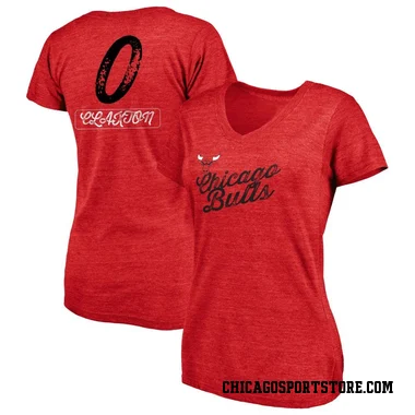 Red Women's Nic Claxton Chicago Bulls Sideline V-Neck T-Shirt