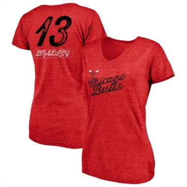 Red Women's Tony Bradley Chicago Bulls Sideline V-Neck T-Shirt