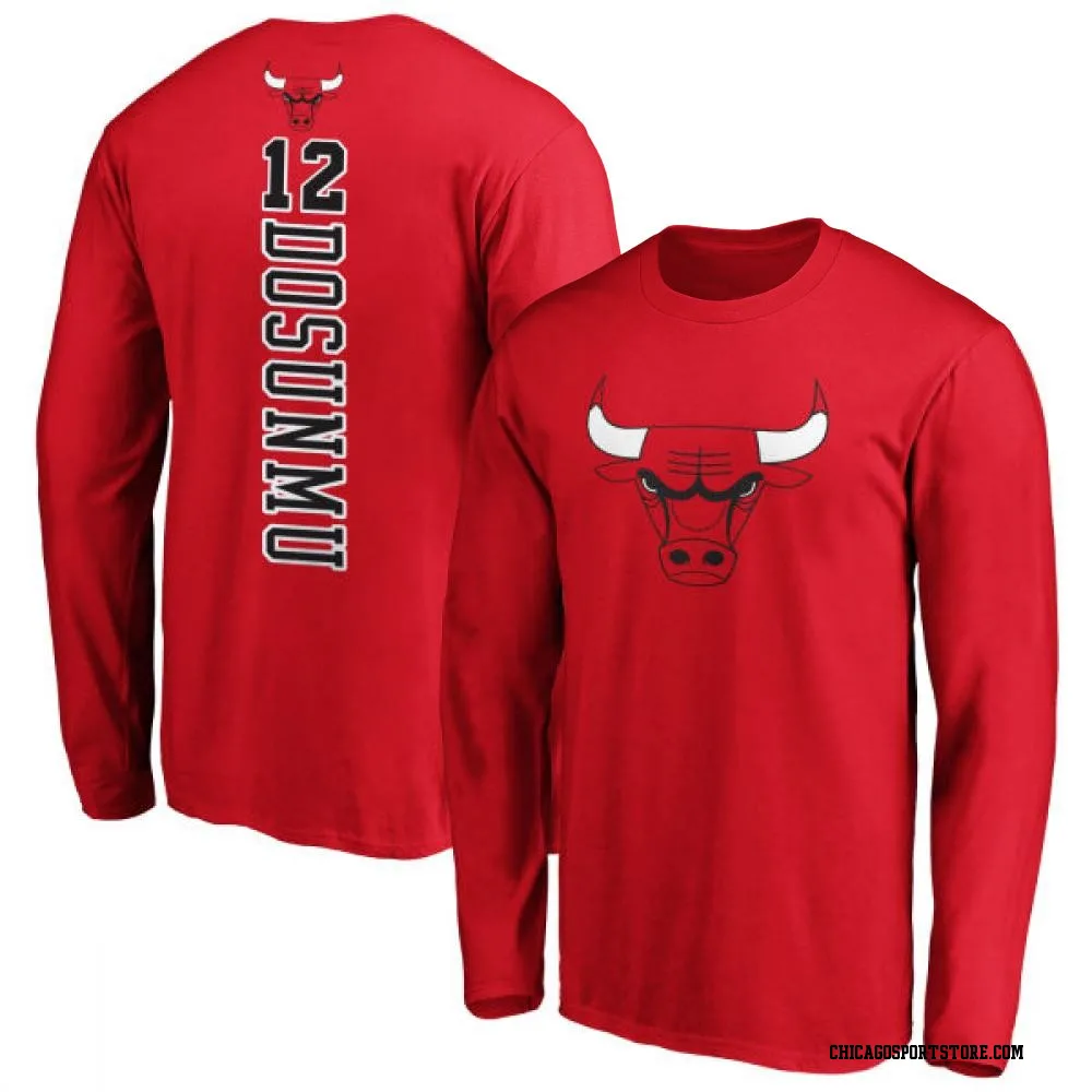 Red Youth Ayo Dosunmu Chicago Bulls Backer Long Sleeve T-Shirt