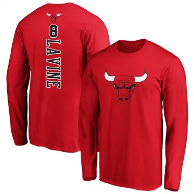 Red Youth Zach LaVine Chicago Bulls Backer Long Sleeve T-Shirt