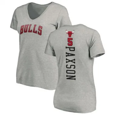 Women's John Paxson Chicago Bulls Ash Backer T-Shirt