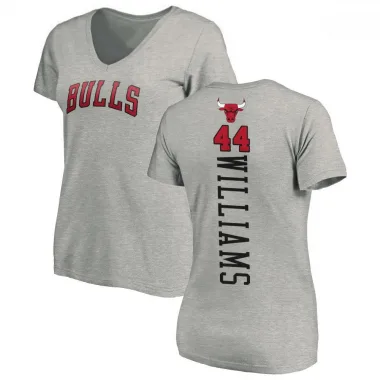 Women's Patrick Williams Chicago Bulls Ash Backer T-Shirt