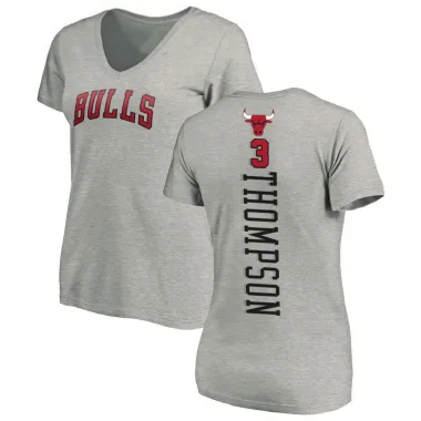 Women's Tristan Thompson Chicago Bulls Ash Backer T-Shirt